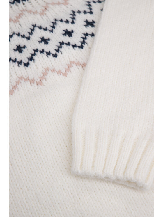 Coccodrillo Coccodrillo Sweter ZC3172102EJG-003 Écru Regular Fit