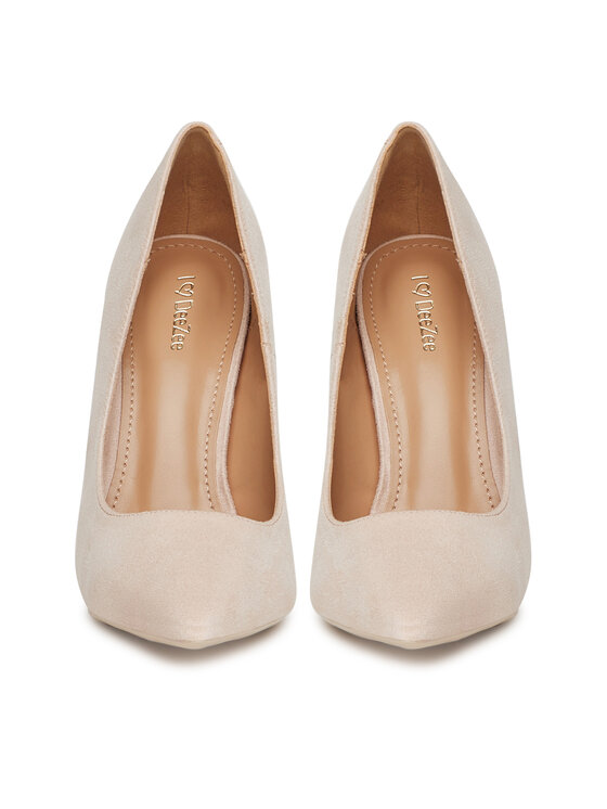 DeeZee DeeZee Pantofi cu toc subțire DZ0023 Bej