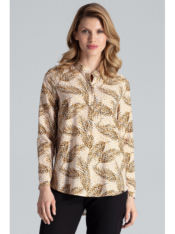 FIGL FIGL Bluzka M663 Kolorowy Regular Fit