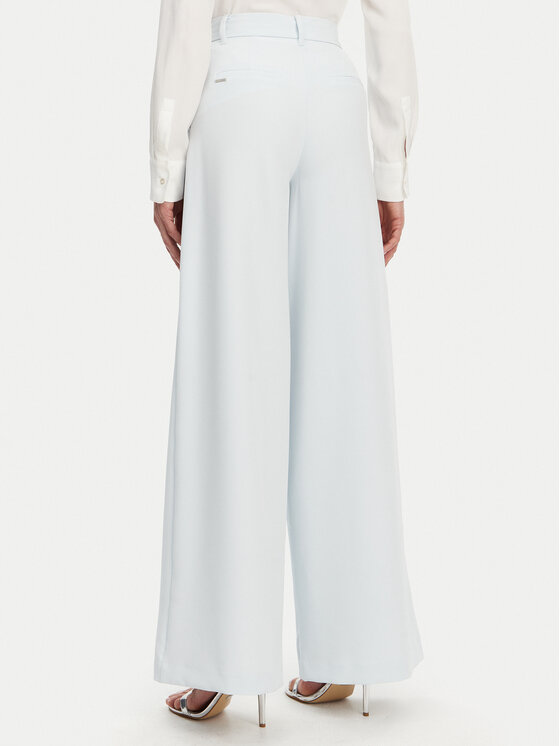 Guess Guess Pantaloni palazzo W5GB02 WH9Y2 Albastru celest Wide Leg