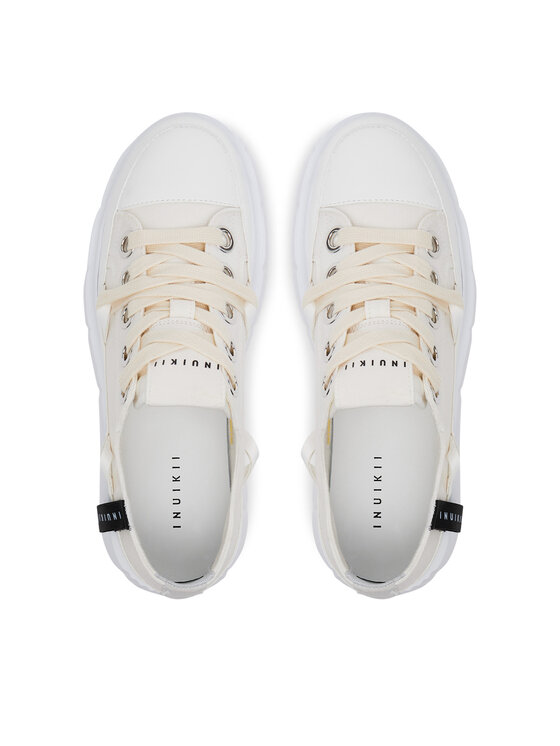 Inuikii Inuikii Modne superge Matilda Canvas Low 30102-025 Bela