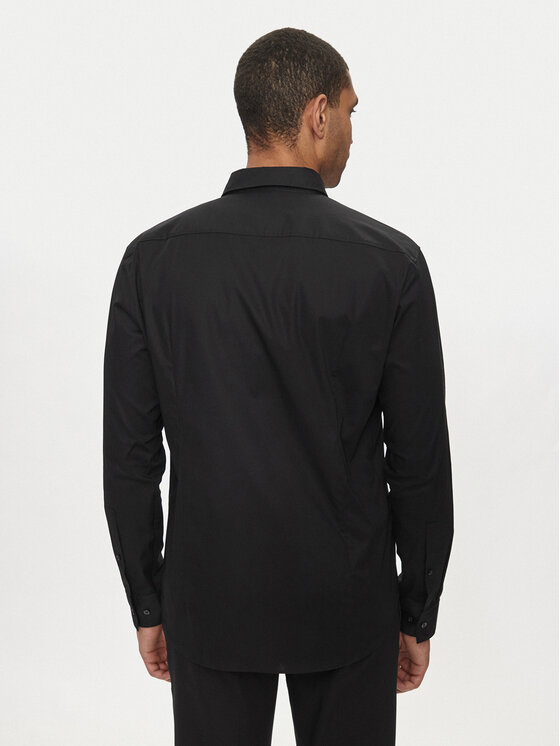 HUGO Hugo Koszula Ermo 50505315 Czarny Slim Fit