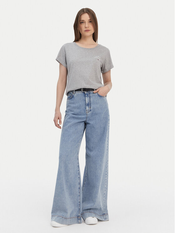 Tommy Hilfiger Tommy Hilfiger T-krekls UW0UW04525 Pelēks Regular Fit