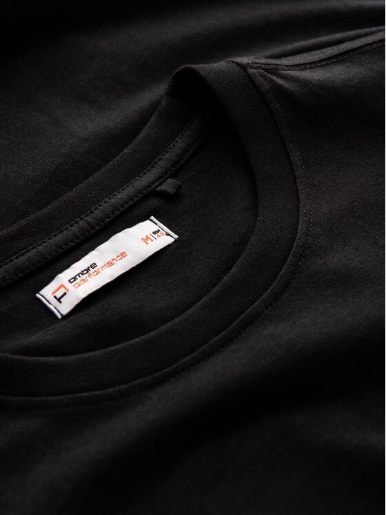 Ombre Ombre T-Shirt S2044 Czarny Regular Fit