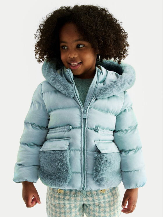 Abel & Lula Kurtka zimowa 5849 Zielony Regular Fit