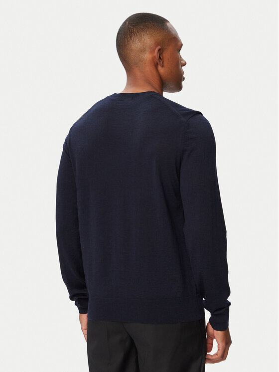 BOSS BOSS Megztinis H-Leno 50565469 Tamsiai mėlyna Regular Fit