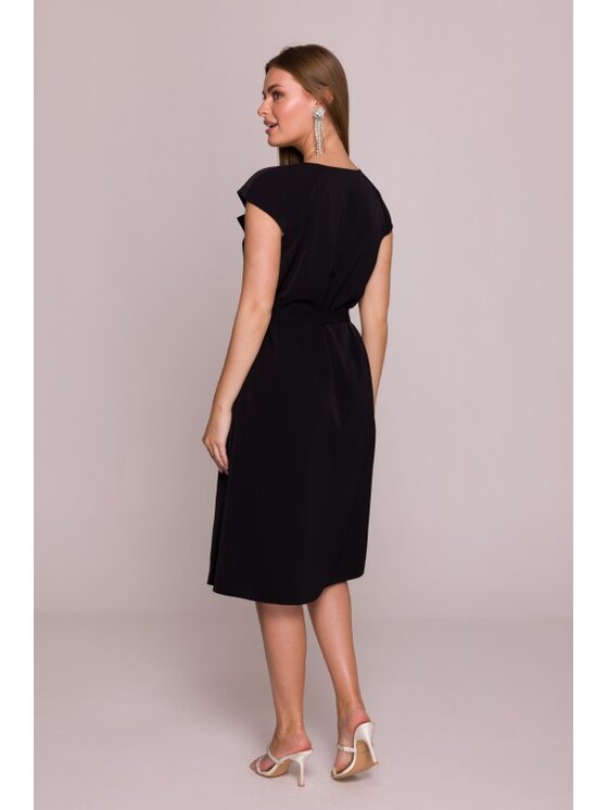 Stylove Stylove Sukienka codzienna S411 Czarny A-Line Fit