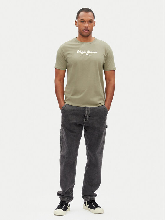 Pepe Jeans Pepe Jeans T-särk Eggo N PM508208 Roheline Regular Fit