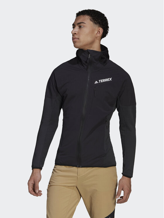 adidas adidas Polar Techrock Flooce Wind Hooded Jacket HF0726 Negru
