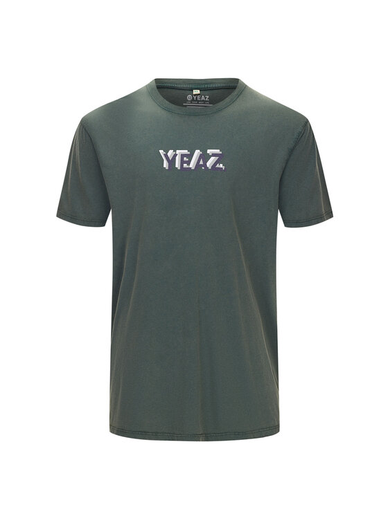 Yeaz Yeaz T-Shirt CHAWLAY T-Shirt Zielony Loose Fit