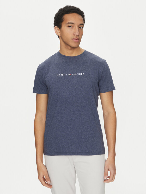 Tommy Hilfiger Tommy Hilfiger Тишърт UM0UM03525 Тъмносин Regular Fit