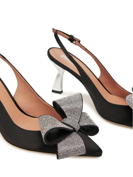 Pollini Pollini Čevlji z visoko peto SA10077C1MTR0000 Črna