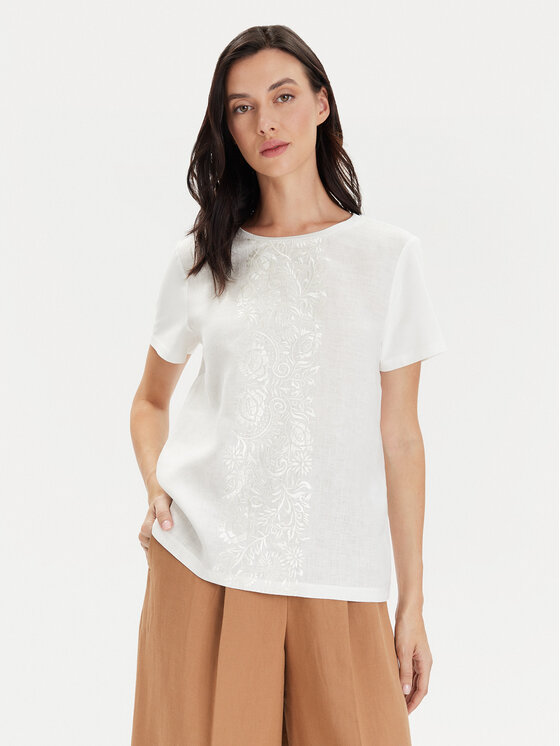 Weekend Max Mara Weekend Max Mara Tričko Magno 2415941072 Biela Regular Fit