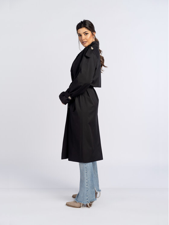 Salme Salme Trencz Amanda Czarny Regular Fit