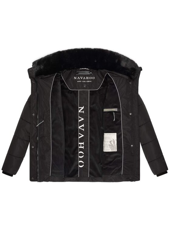 Navahoo Navahoo Kurtka zimowa Frostii Czarny Casual Fit