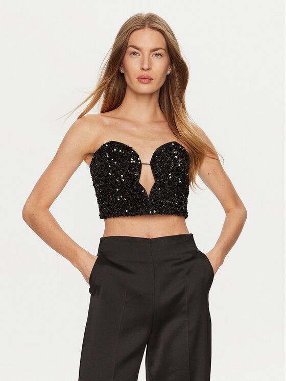 BARDOT BARDOT Top Eleni 59112TB2 Črna Slim Fit