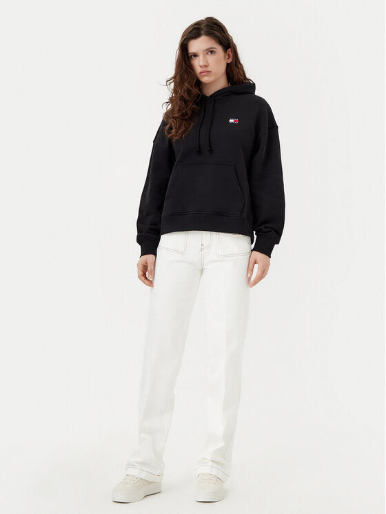 Tommy Jeans Tommy Jeans Jopa Badge DW0DW19414 Črna Boxy Fit