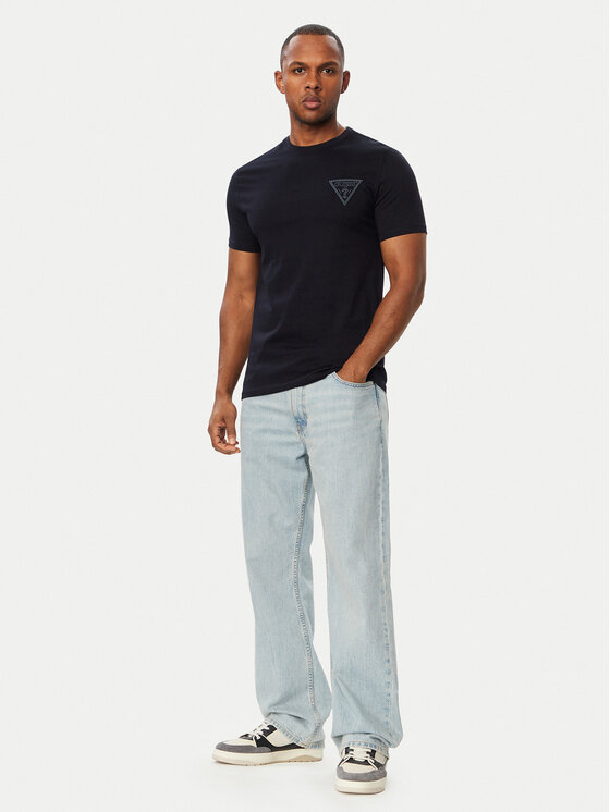 Guess Guess T-shirt M6BI49 K6186 Blu scuro Slim Fit