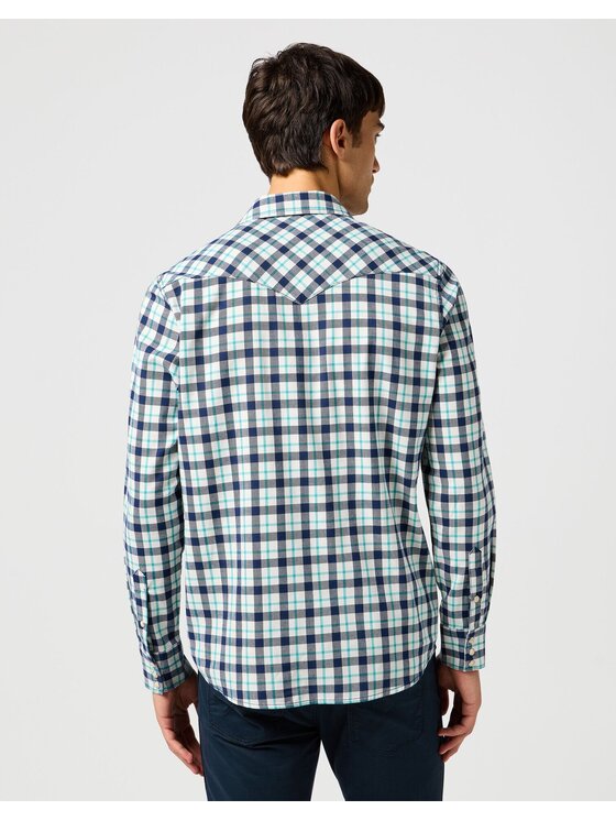 Wrangler Wrangler Koszula 112362384 Niebieski Regular Fit
