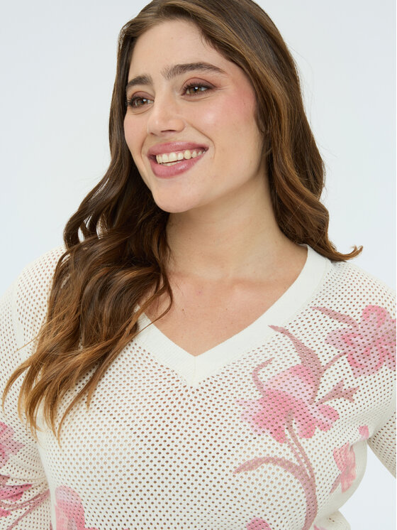 Fiorella Rubino Fiorella Rubino Maglione M201L008478N0S1 Bianco Regular Fit