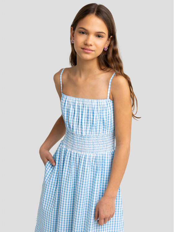 BIG STAR BIG STAR Sukienka letnia MIRCELA_401_340 Niebieski Classic Fit