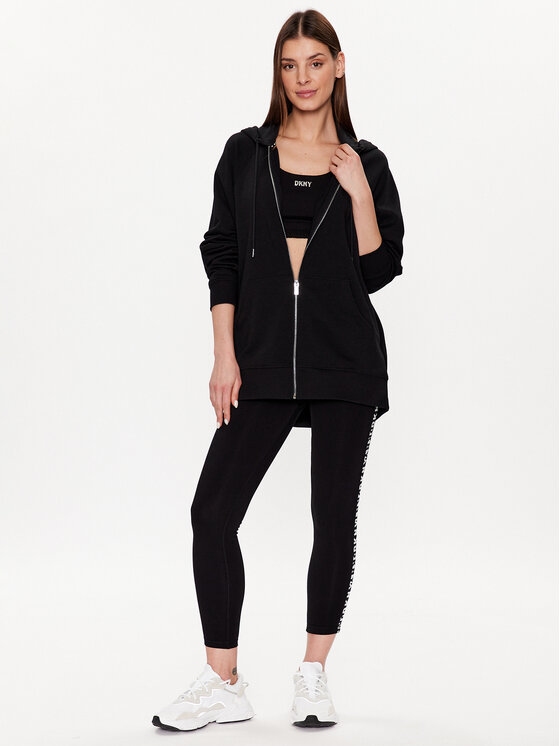 DKNY Sport DKNY Sport Суитшърт DP2J9268 Черен Classic Fit