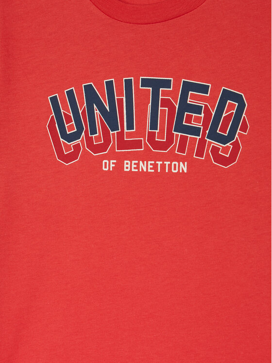 United Colors Of Benetton United Colors Of Benetton Póló 3I1XC10N3 Piros Regular Fit