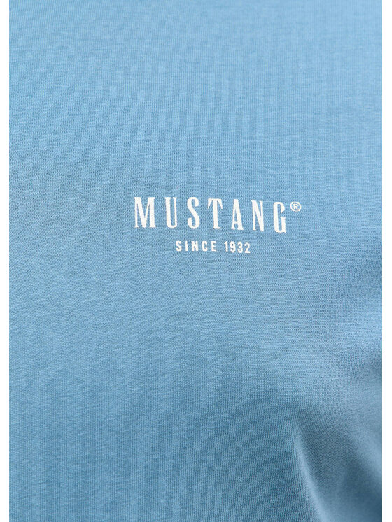 Mustang Mustang T-Shirt Style Austin Niebieski Regular Fit