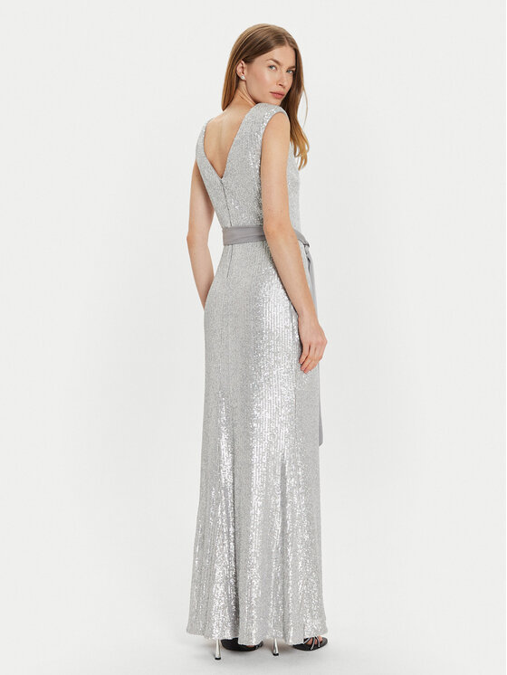 Joseph Ribkoff Joseph Ribkoff Sukienka wieczorowa 243775 Srebrny Regular Fit