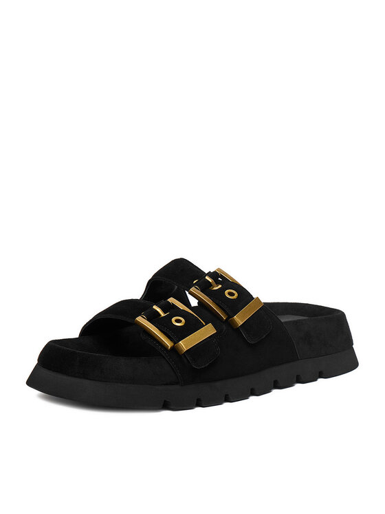Badura Badura Klapki EO-ALIVIA-LT2525-1 Czarny