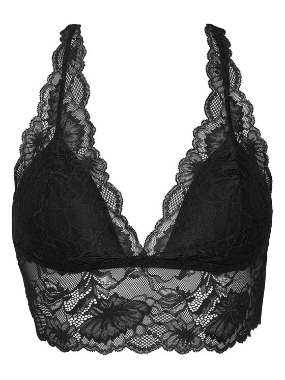 Hunkemöller Hunkemöller Top grudnjak Stormi 300738 Crna