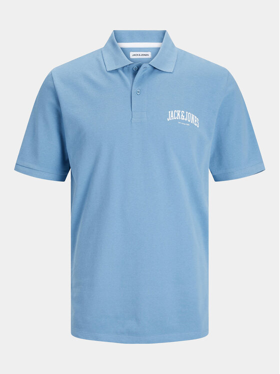 Jack&Jones Jack&Jones Тениска с яка и копчета Josh 12247387 Син Standard Fit