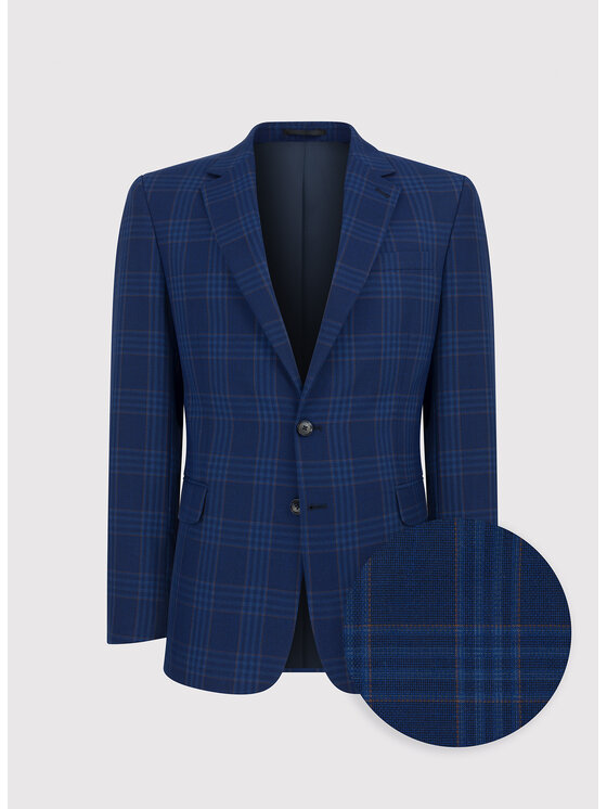Pako Lorente Pako Lorente Marynarka P23WP-3X-002 Granatowy Slim Fit