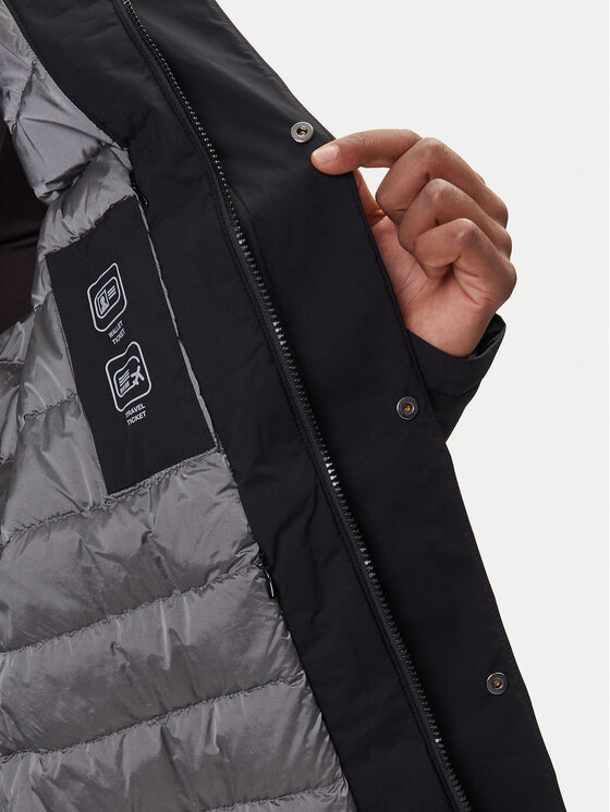 Geox Geox Płaszcz zimowy Aurelio M5625K T3194 F9000 Czarny Regular Fit