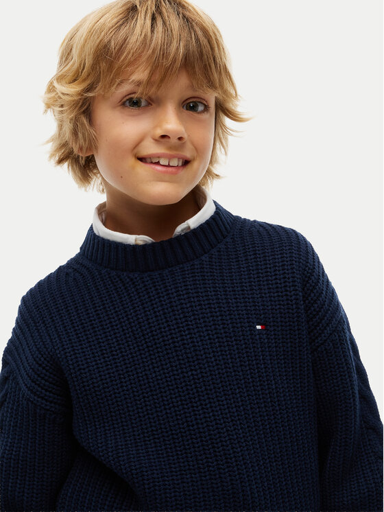 Tommy Hilfiger Tommy Hilfiger Maglione KB0KB10629 Blu scuro Regular Fit