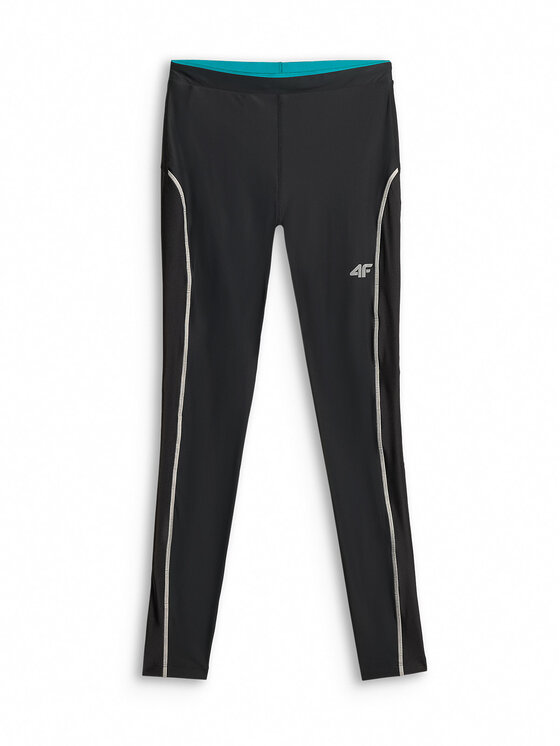 4F 4F Legginsy TREKKING Czarny Slim Fit