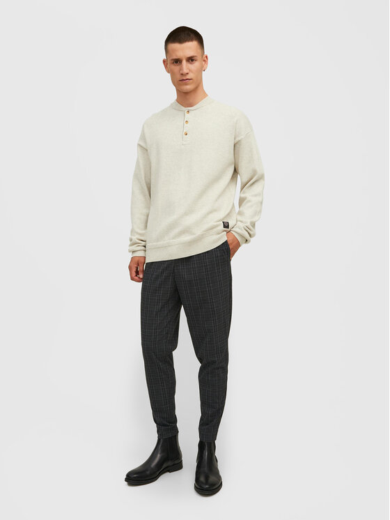 Jack&Jones Jack&Jones Kalhoty z materiálu Stace 12212970 Šedá Regular Fit