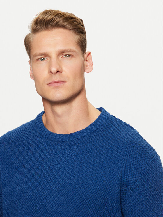 Selected Homme Selected Homme Sweter 16094552 Niebieski Relaxed Fit