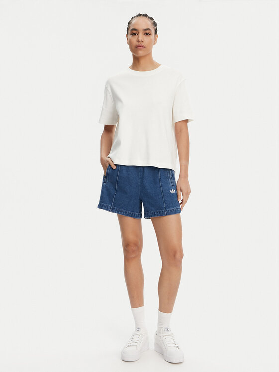 adidas adidas Farmer rövidnadrág adicolor Denim Firebird JD2562 Kék Loose Fit