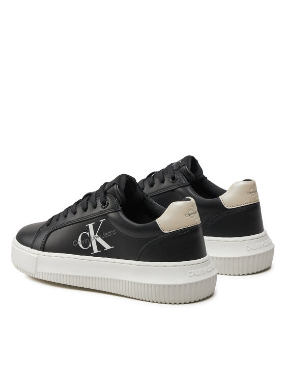 Calvin Klein Jeans Calvin Klein Jeans Tenisice Chunky Cupsole Laceup Lth Ml Mtl YW0YW01476 Crna