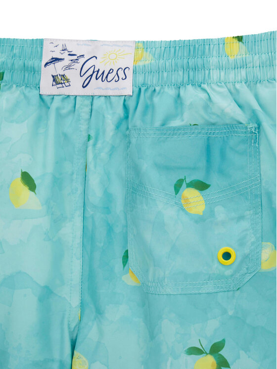 Guess Guess Szorty kąpielowe L6GZ06 WN122 Niebieski Regular Fit