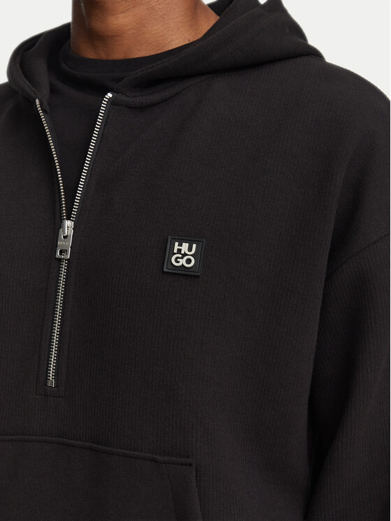 HUGO HUGO Majica dugih rukava Dabinhood 50563019 Crna Oversize