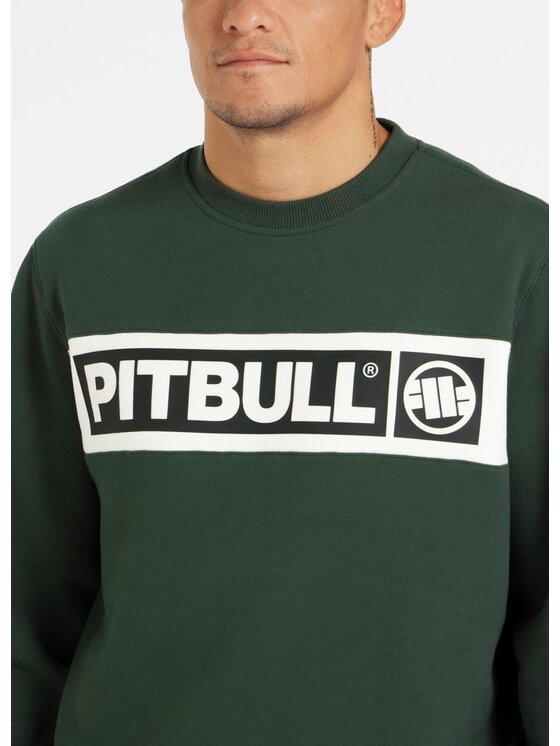 PITBULL PITBULL Bluza Sherwood Zielony Regular Fit