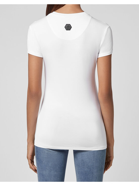 PHILIPP PLEIN PHILIPP PLEIN T-Shirt 5867 Biały Regular Fit