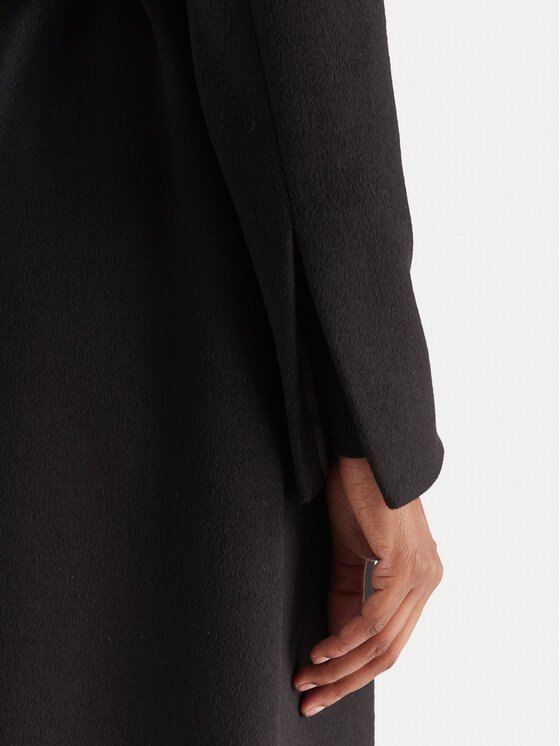 YES LONDON YES LONDON Wollmantel CD1218ECO Schwarz Regular Fit