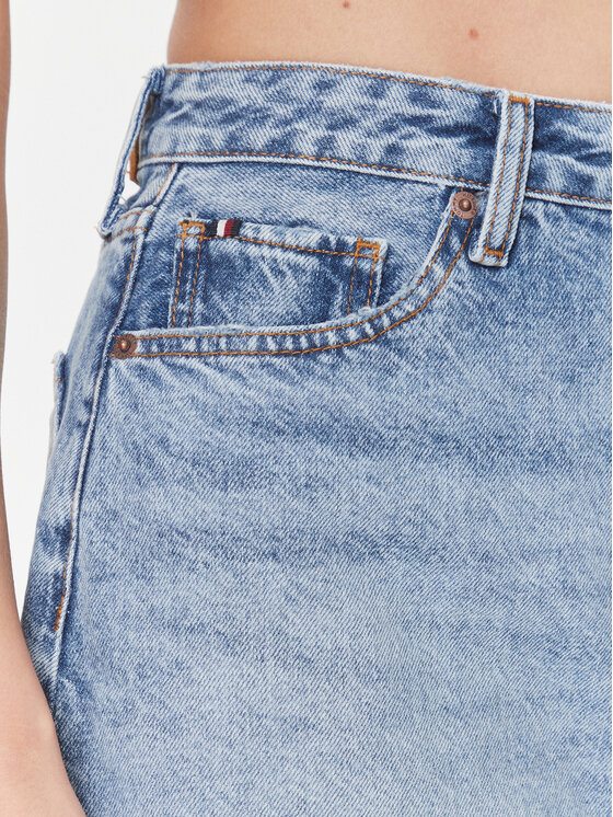Tommy Hilfiger Tommy Hilfiger Džinsa svārki WW0WW39653 Zils Regular Fit