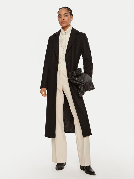 HUGO Hugo Villane mantel Mojeni 50526199 Must Regular Fit