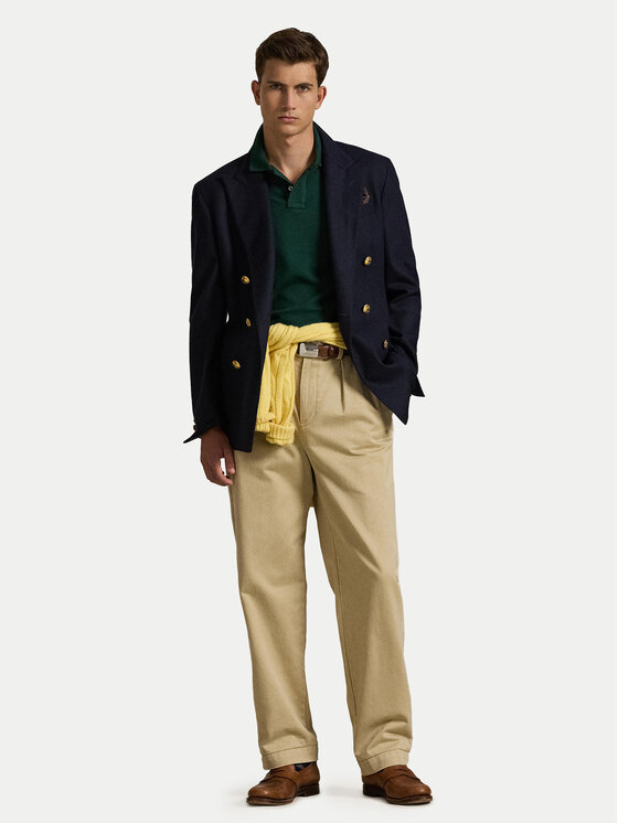 Polo Ralph Lauren Polo Ralph Lauren Тениска с яка и копчета Core Replen 710782592 Зелен Custom Slim Fit