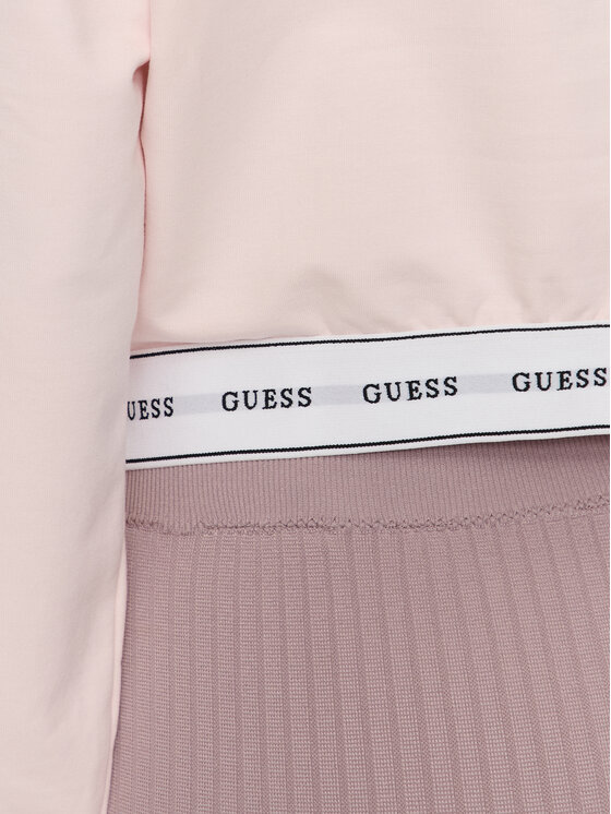 Guess Guess Felpa Carrie O3YQ01 KBS91 Rosa Regular Fit