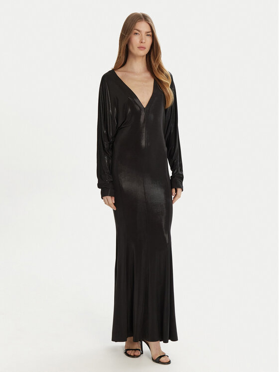 NORMA KAMALI NORMA KAMALI Večernja haljina ST3243LMF19001 Crna Slim Fit